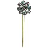 Victorian Rainbow Glass Paste Hair Ornament