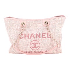 Chanel Deauville Tote Raffia with Glitter Detail Small