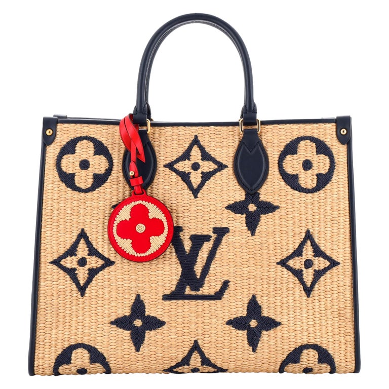 Louis Vuitton Onthego MM Pillow Black Bag Puffer Giant Flower Monogram  Econyl 