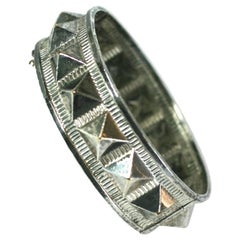 stud bangle Antique French Victorian Studded Bangle Bracelet