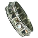 French Victorian Studded Bangle Bracelet