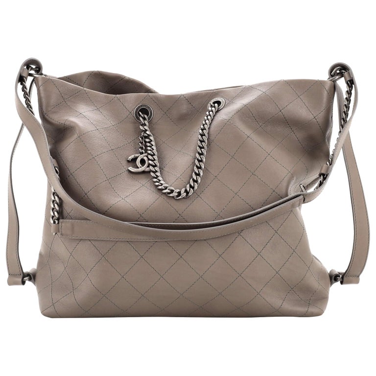 Chanel Urban Day Flap Bag Stitched Calfskin Medium