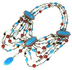 Louis Rousselet - Collana a pettorina con drappeggio drammatico