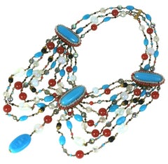 Louis Rousselet Dramatic Draped Bib Necklace