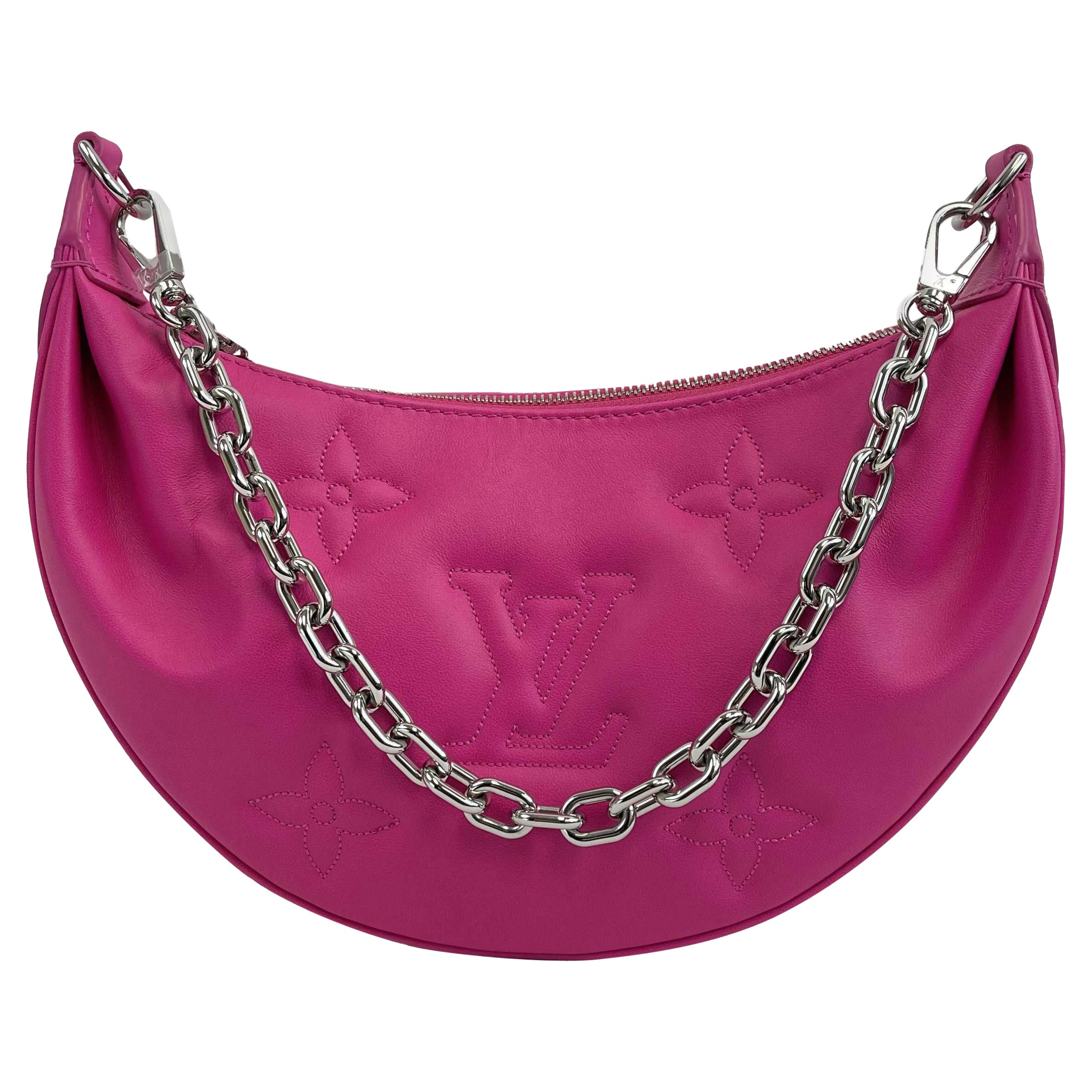 Louis Vuitton - NEW Over the Moon Monogram Rose Miami Pink Shoulder Chain Strap For Sale