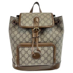 Gucci - NEW Rucksack mit ineinander greifendem G - Beige / Braun Monogram Rucksack