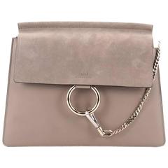 Chloe Faye Shoulder Bag Leather and Suede Medium