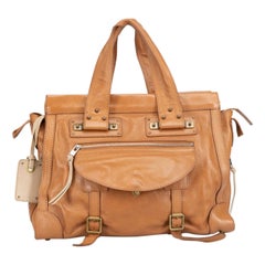 Used Chloé Women's Brown Calfskin Leather Tracy Tote Bag