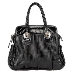 Used Chloé Women's Black Patent Heloise Tote Bag