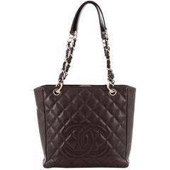 Chanel Petite Shopping Tote Quilted Caviar