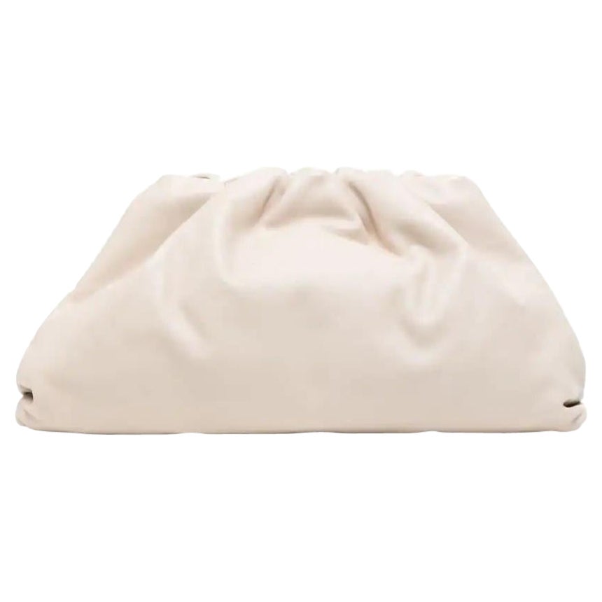 Bottega Veneta White Pouch Bag