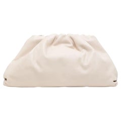Used Bottega Veneta White Pouch Bag