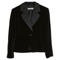 Yves Saint Laurent Rive Gauche vintage short black jacket - S - 1980s  secondhand Lysis