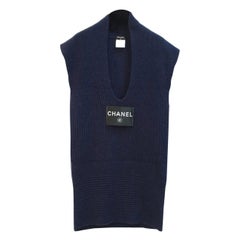 CHANEL 2008 Logo Patch Knitted Dress