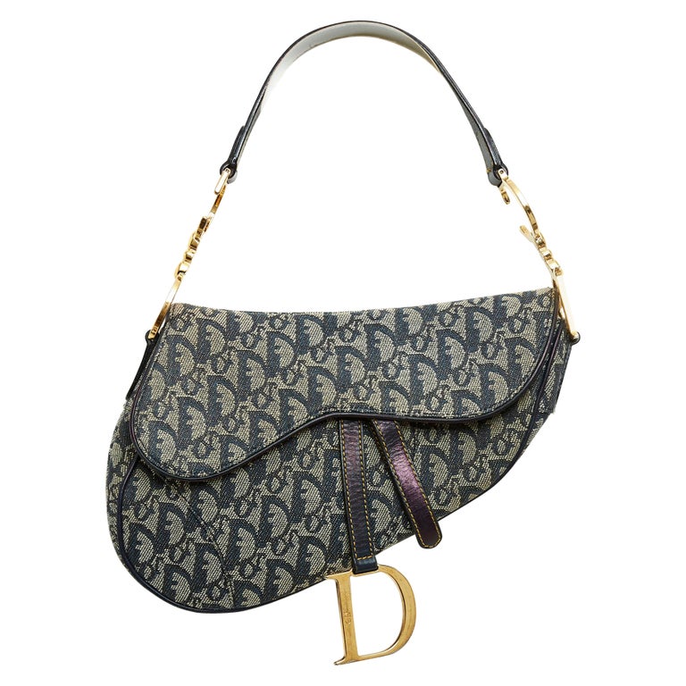 Dior Saddle Bag Navy - 5 For Sale on 1stDibs