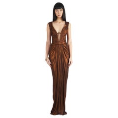 Roberto Cavalli A/I 2007 abito metallizzato color rame