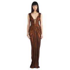 Roberto Cavalli F/W 2007 Copper Metallic Gown