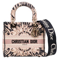 Bestickte Lady Dior Handtasche Medium