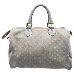 Louis Vuitton Brown Monogram Mini Lin Idylle Speedy 30 Bandouliere Bag –  The Closet