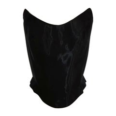 Thierry Mugler 1980s Black Corsest Top