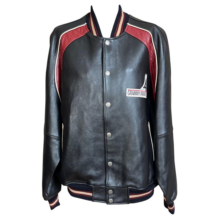 Louis Vuitton Leather Bomber Jacket - 2 For Sale on 1stDibs