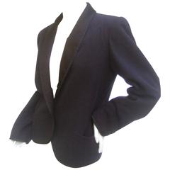 Saint Laurent Rive Gauch Iconic Wool Tuxedo Jacket c 1970s 5