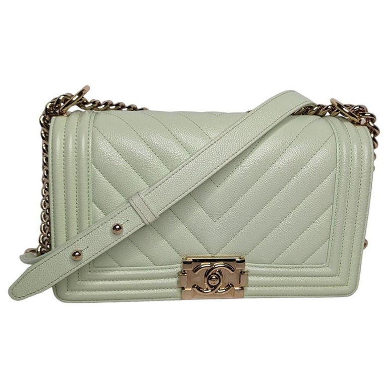 Green Chanel Flap - 91 For Sale on 1stDibs  chanel green classic flap, chanel  green mini flap bag, green chanel bag
