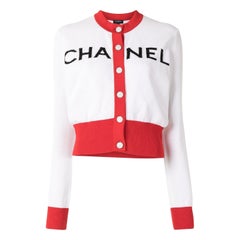 Chanel New 2019 Iconic Logo Cardigan