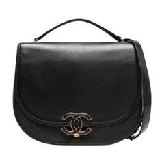 Chanel Vintage Coco Curve Messenger Flap Bag