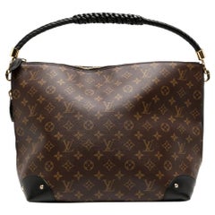 Triangle cloth crossbody bag Louis Vuitton Brown in Cloth - 23905449