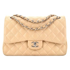 Chanel Classic Double Flap Bag Quilted Lambskin Jumbo