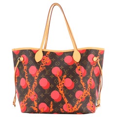 Louis Vuitton Neverfull Tote Limited Edition Kusama Waves Monogram Canvas