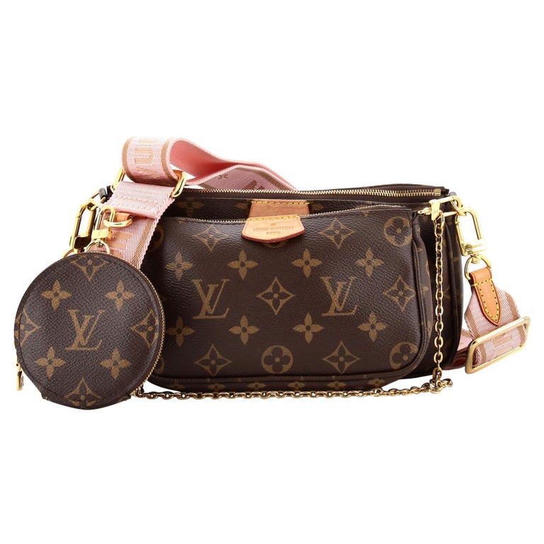 Louis Vuitton Crossbody Bag Multi Pochette Accessoir M44840 Pink Purse Auth  New