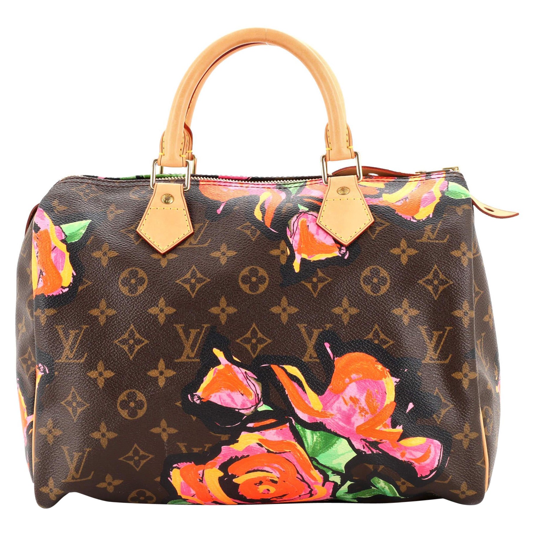 Sold at Auction: Louis Vuitton - LV - Speedy Totem 30 Brown Monogram -  Violet Top Handle Bag