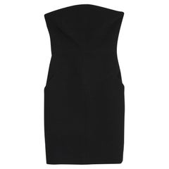 1999A Chanel Bustier Dress FR38 Black