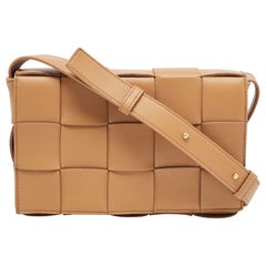 Bottega Veneta Brown Intrecciato Leather Cassette Shoulder Bag