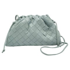 Bottega Veneta Mint Green Leather Mini The Pouch Bag