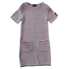 Chanel 2017 Frühling Rosa gewebtes Laufstegkleid