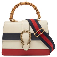 Gucci Tricolor Leather Medium Dionysus Bamboo Top Handle Bag