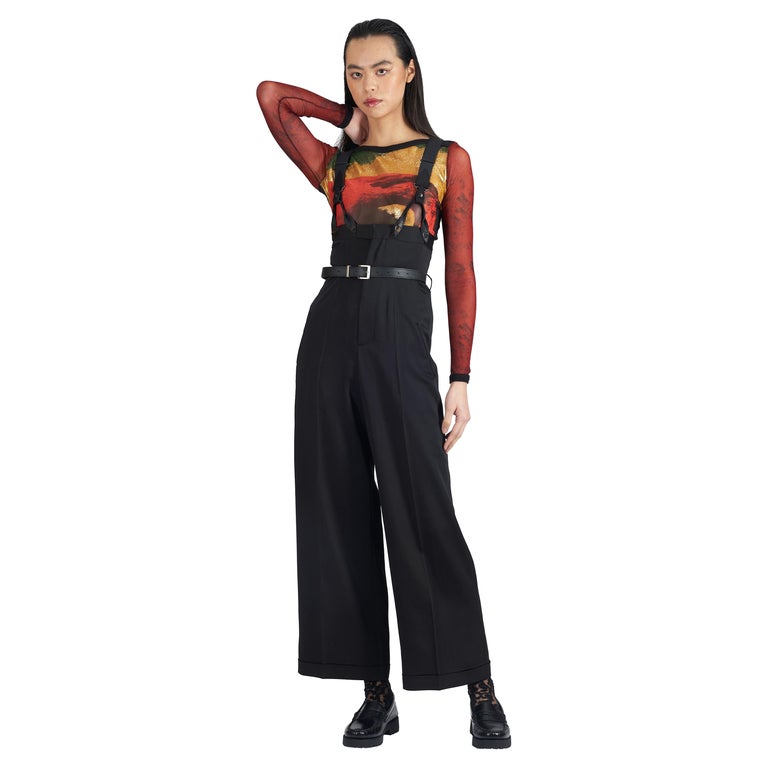 Jean Paul Gaultier Vintage Suspender Trouser Dungaree at 1stDibs