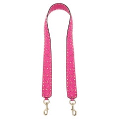 Valentino Fuchsia Leather Rockstud Bag Shoulder Strap