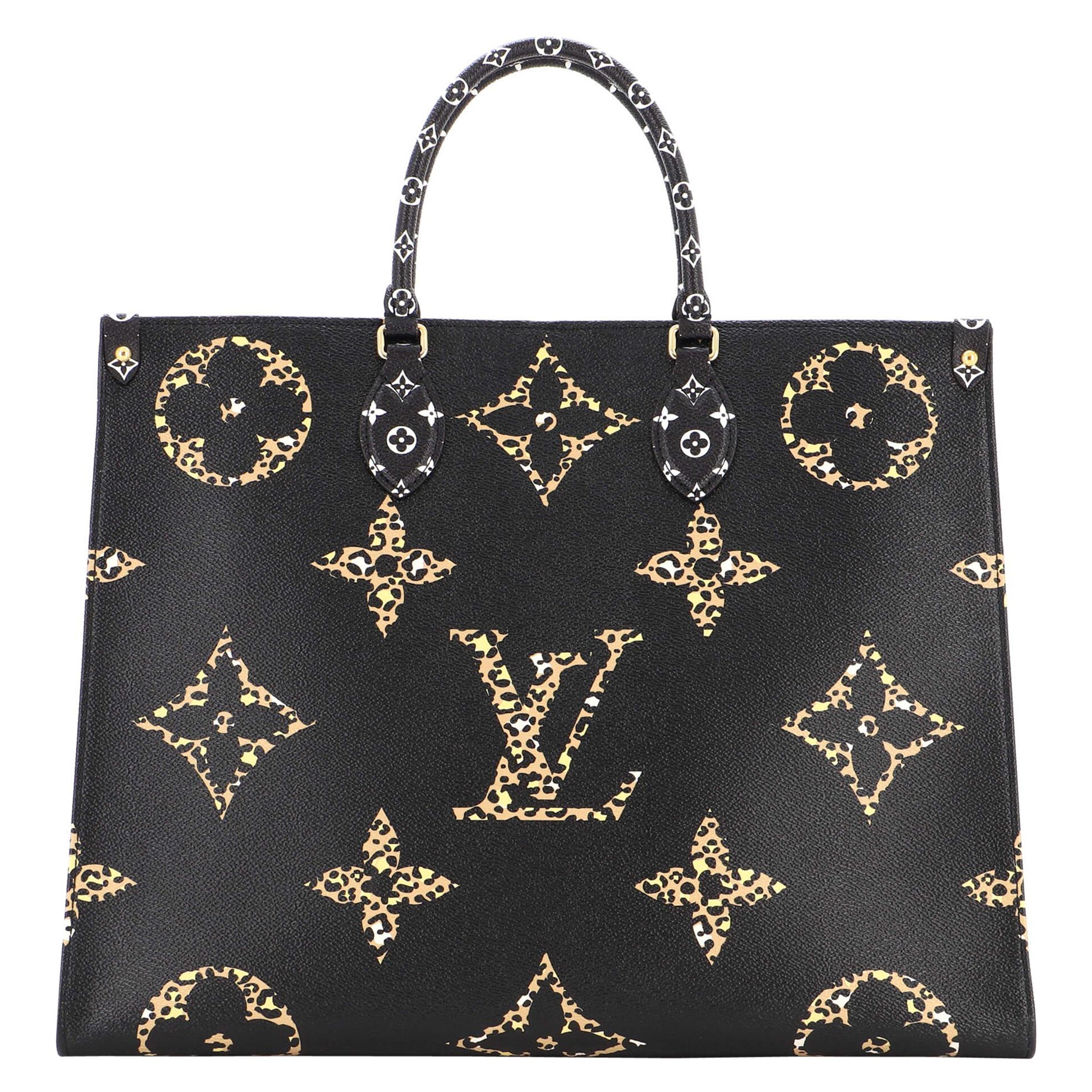 Louis Vuitton Onthego Giant Jungle Ivoire And Yellow Monogram Canvas Tote |  Mint