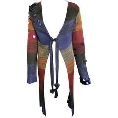 Christian Lacroix Colour Blocked Striped Long Cardigan 10