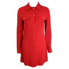 Gianni Versace Red Shirt Dress