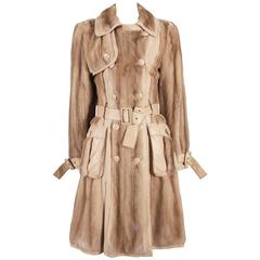 Christian Dior by John Galliano mink fur and lambskin trench coat, circa 2005 5