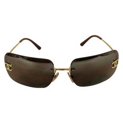 Vintage Chanel Logo Sunglasses 