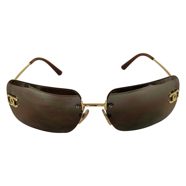 Chanel Logo Sunglasses at 1stDibs