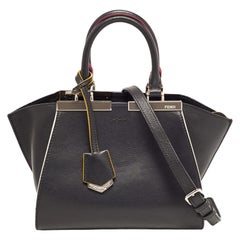 Fendi Black Leather Petite 3Jours Tote