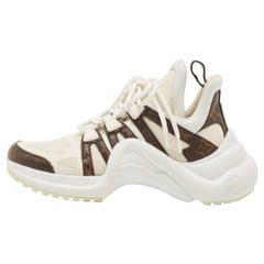 LOUIS VUITTON Calfskin Technical Nylon LV Archlight Sneakers 37