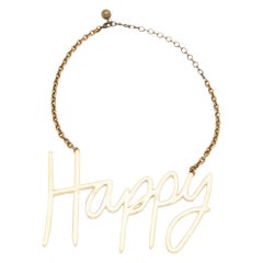 Lanvin - Collier à pendentif Happy en or